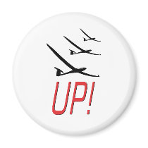 UP !  Glider Sailplane Magnets