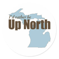 Up North - Michigan stickers by Beachwalker Up North - Michigan stickers