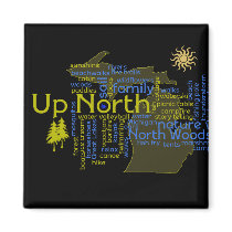 Up North - more Michigan Refrigerator Magnets
