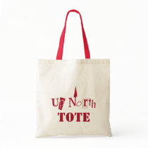 Up North Tote - Fun Red Type Bag