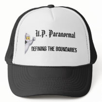 UP Paranormal Trucker Hat (white) by upparanormal UP Paranormal Trucker Hat (white)