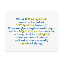 "UP" Syndrome postcards