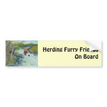 Up the Creek ~ Australian Shepherd & Cowboy gifts Bumper Sticker