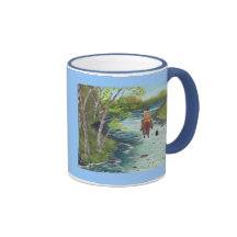 Up the Creek ~ Australian Shepherd & Cowboy gifts Mugs