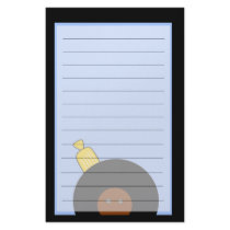 Up The Funk Retro Afro Man Stationery