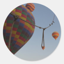 Up, Up and Away Round Sticker