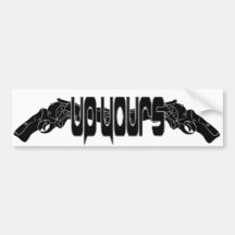 "Up Yours" Bumper stick Bumper Sticker