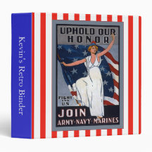 Uphold our Honor 3 Ring Binders