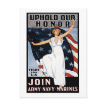 Uphold Our Honor Vintage Recruiting Poster postcards by vintagegiftmall Uphold Our Honor Vintage Recruiting Poster postcards