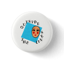Uplifting, Positive Button-Cute,Whimsical ART Pin