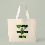 Upload art on custom zazzle tote bags by  Valxart