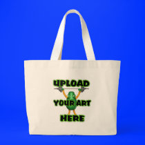 Upload art on custom zazzle tote bags by  Valxart