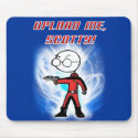 Upload me, Scotty! mousepads