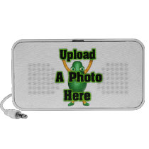 Upload  photo to portable speakers
