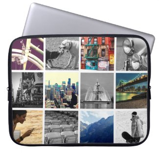 Upload-Your-Own-Photo Collage Laptop Sleeve