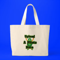 Upload your photo to template products canvas bag