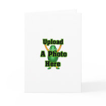 Upload your photo to template products greeting card