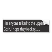 upper 2% bumper stickers by johnnynoone upper 2% bumper stickers