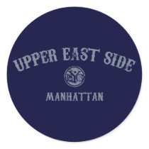 Upper East Side Round Sticker