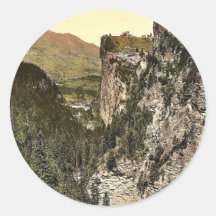 Upper Engadine, Viamala, Grisons, Switzerland clas Round Stickers