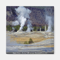 Upper Geyser Basin, Yellowstone National Park, U.S magnets