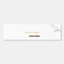Upper Lake Park Beach Wisconsin Classic Bumper Sticker