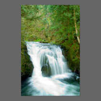 Upper Multnomah Falls, Oregon print poster