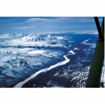 Upper Susitna River - Aerial View photo sculptures by animalpark Upper Susitna River - Aerial View photo sculptures