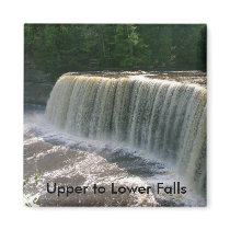 Upper to Lower Falls magnets by Trailspotters Upper to Lower Falls magnets