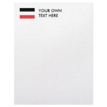 Upper Volta Flag letterhead by flagshirts Upper Volta Flag letterhead