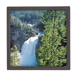 Upper Yellowstone Falls Premium Keepsake Boxes