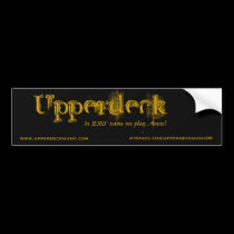 Upperdeck bumper sticker bumper stickers