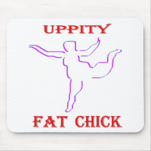 Uppity Fat Chick Mouse Mat