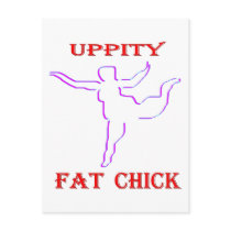 Uppity Fat Chick postcards