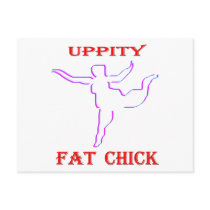 Uppity Fat Chick postcards