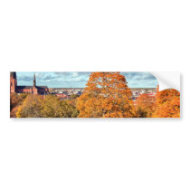Uppsala Sweden Fall Scenic Picture Bumper Stickers