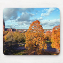 Uppsala Sweden Fall Scenic Picture Mouse Pads