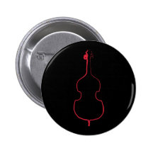 Upright Bass Ink Button