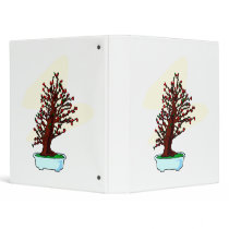 Upright Bonsai Thick Trunked Winter Shape Vinyl Binders