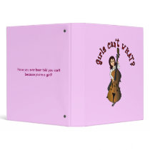 Upright String Double Bass Girl binders