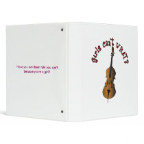 Upright String Double Bass Player binders