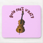 Upright String Double Bass Player Mousepad