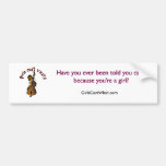 Upright String Double Bass Player Woman Bumper Stickers