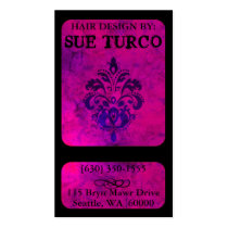 Upscale Fuchsia Modern Business Cards business cards