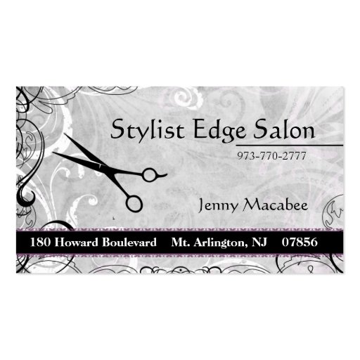 Upscale  Salon Appointment Business Card