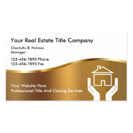 Upscale Title Company Business Cards