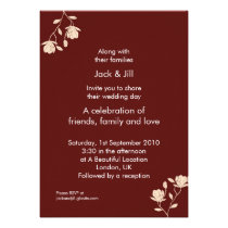 Upsey Dasey (rust) 5x7 invitations