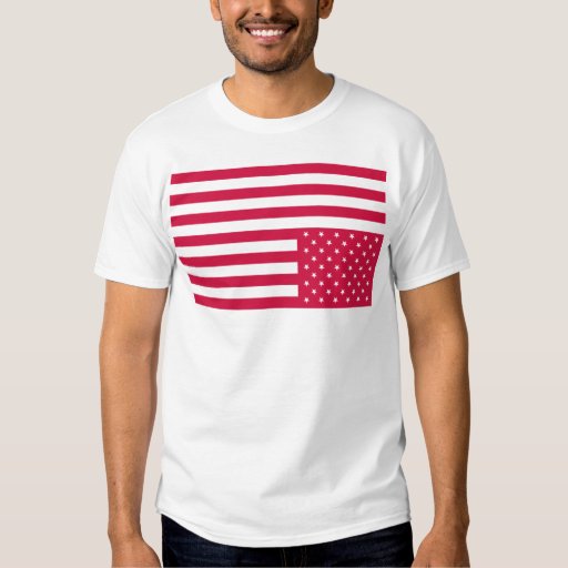 upside down american flag t shirt