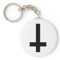 Upside Down Cross Keychains