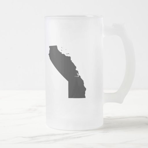 Upside Down Map of California Coffee Mugs